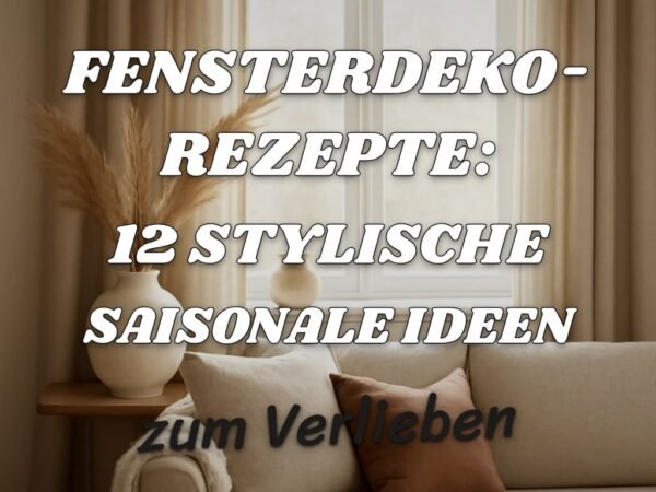 Fensterdeko-Rezepte: 12 stylische saisonale Ideen