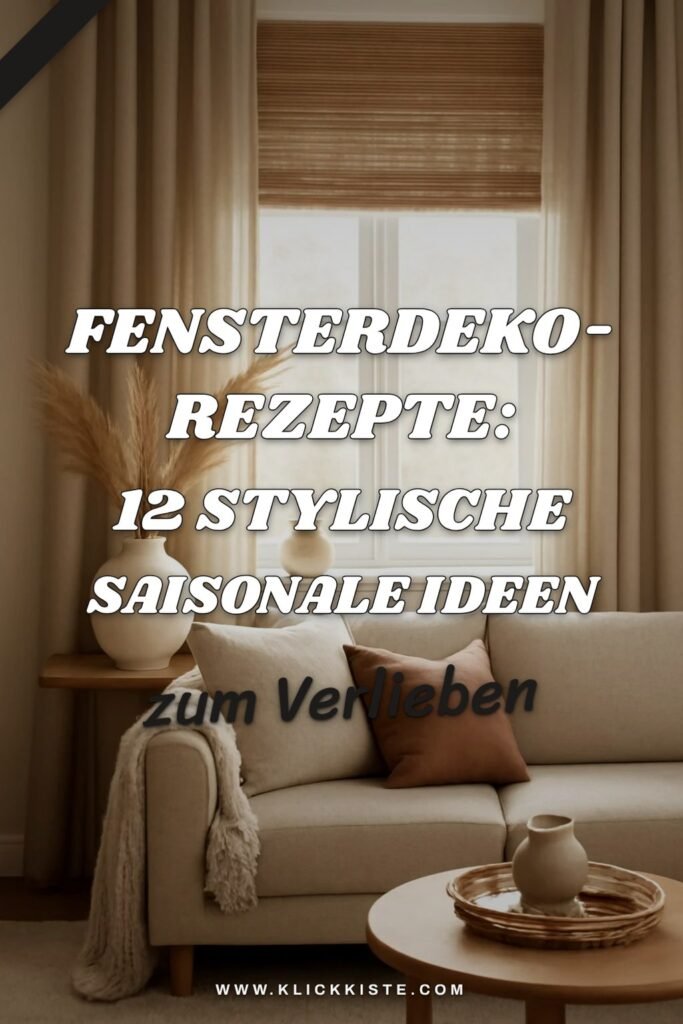Fensterdeko-Rezepte: 12 stylische saisonale Ideen