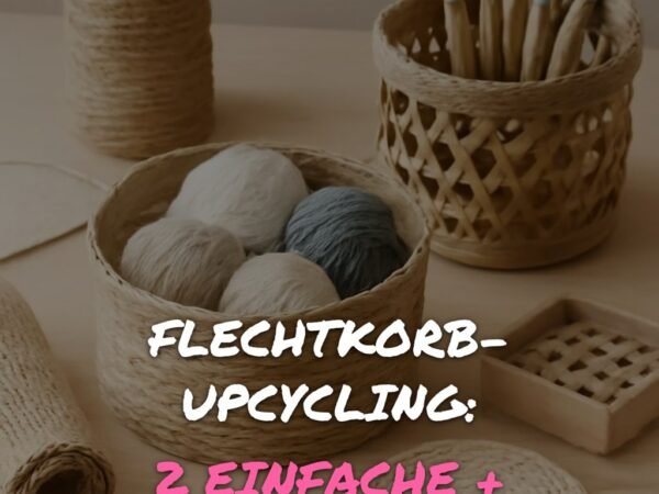 Flechtkorb-Upcycling: 2 einfache + kreative DIY-Ideen