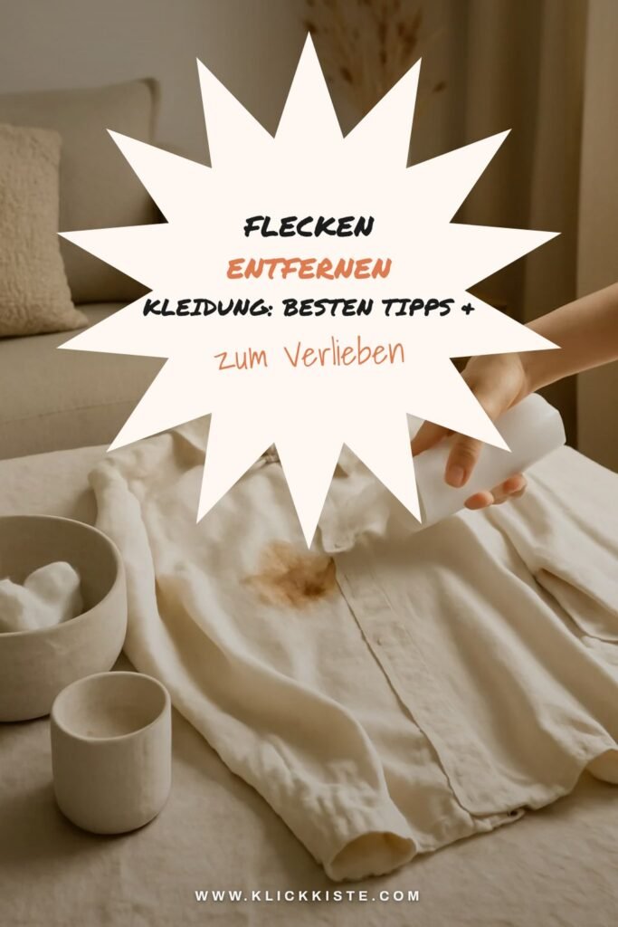 Flecken Entfernen Kleidung: Die besten Tipps & Hausmittel