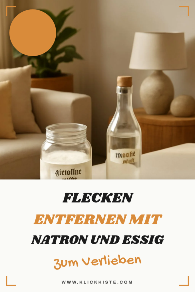 Flecken Entfernen mit Natron und Essig: Die besten Tipps & Hausmittel