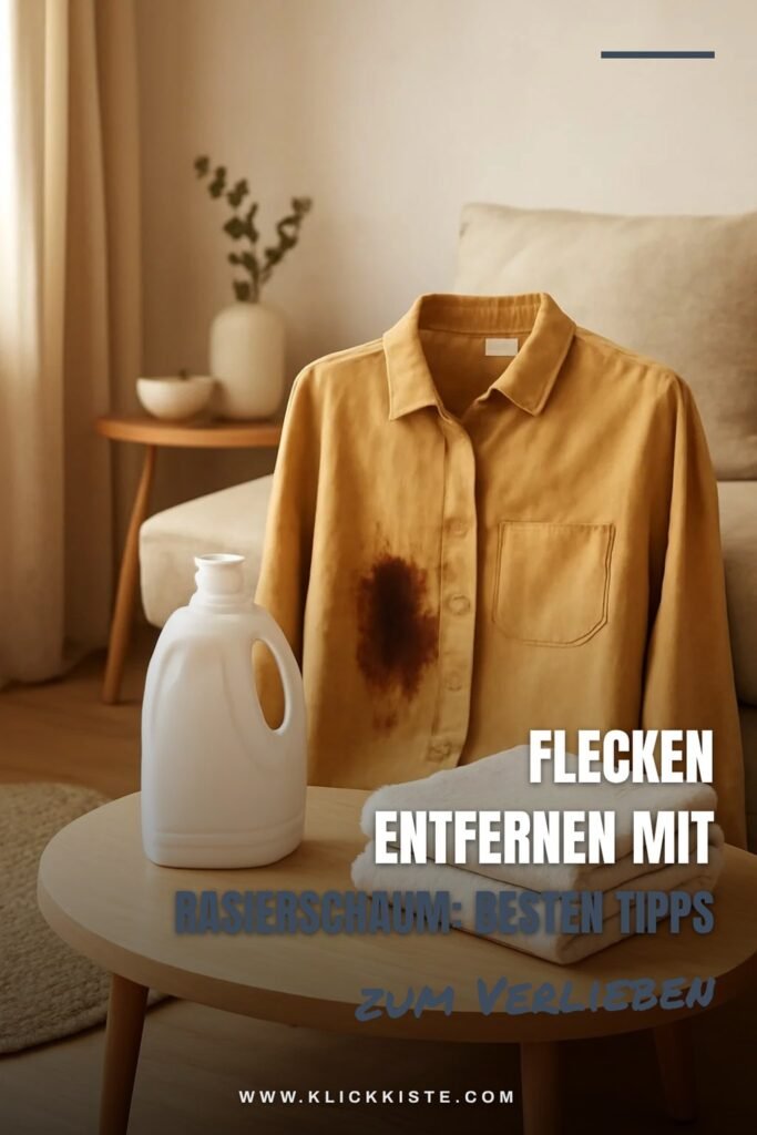 Flecken Entfernen mit Rasierschaum: Die besten Tipps & Hausmittel