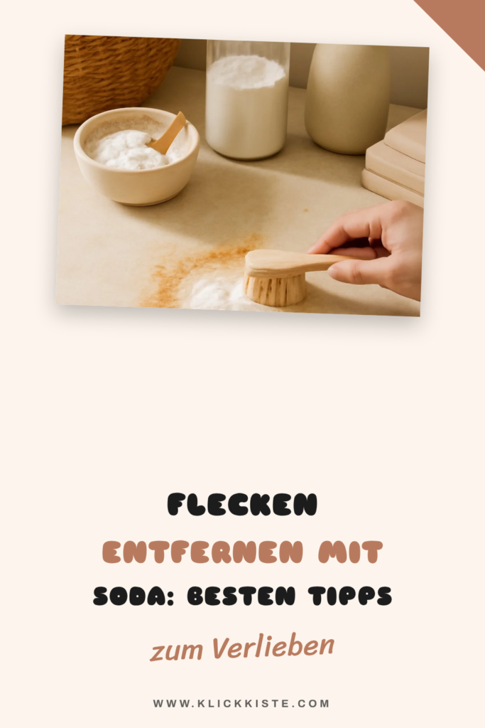 Flecken Entfernen mit Soda: Die besten Tipps & Hausmittel