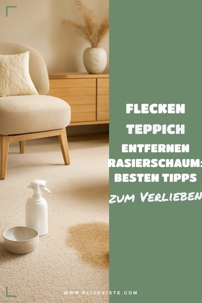Flecken Teppich Entfernen Rasierschaum: Die besten Tipps & Hausmittel