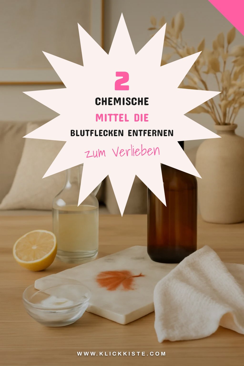 Chemische Alternativen zur Fleckenentfernung