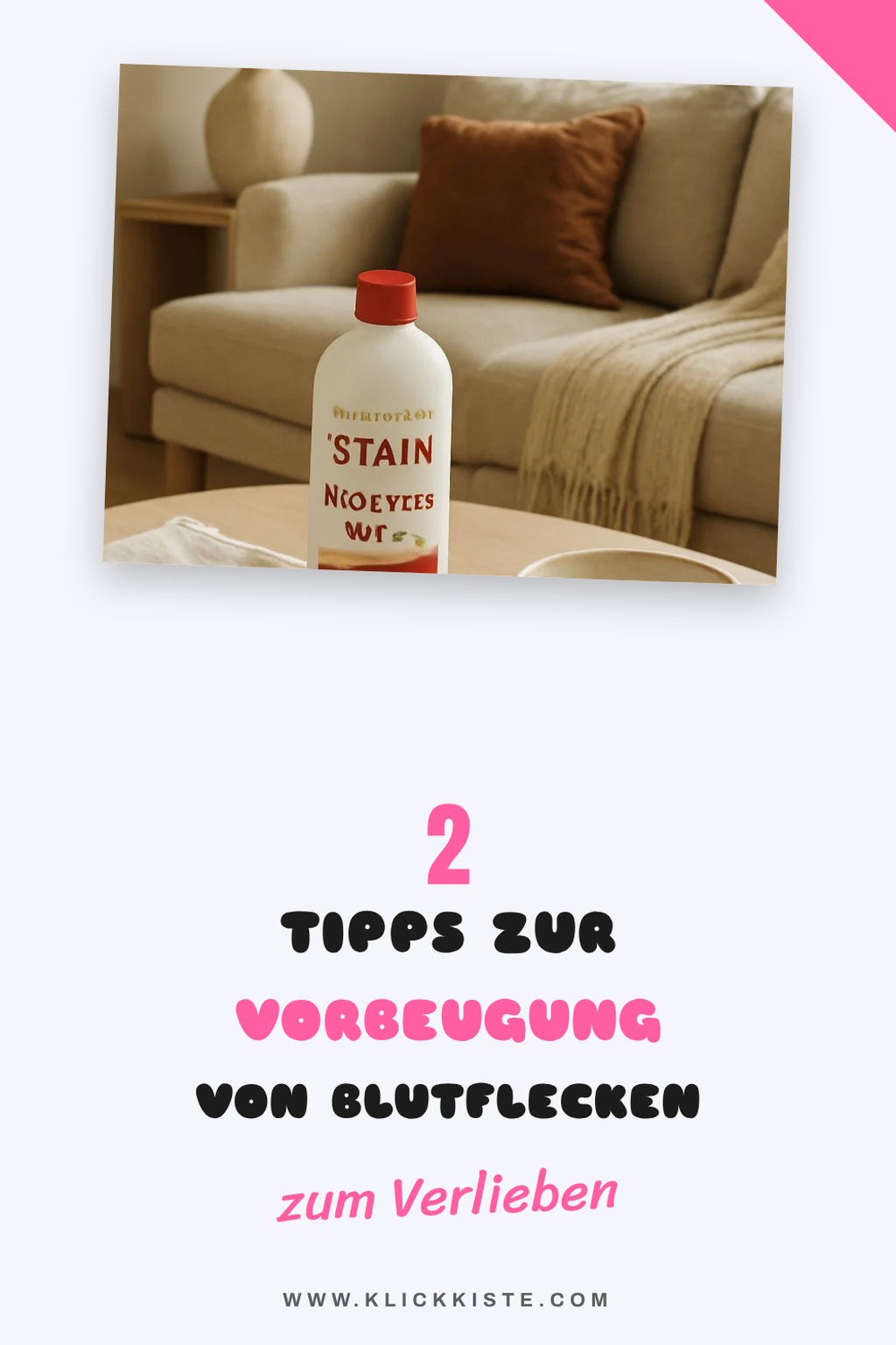 Vorbeugung von Blutflecken