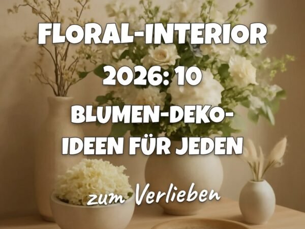 Floral-Interior 2026: 10 Blumen-Deko-Ideen für jeden Wohnstil