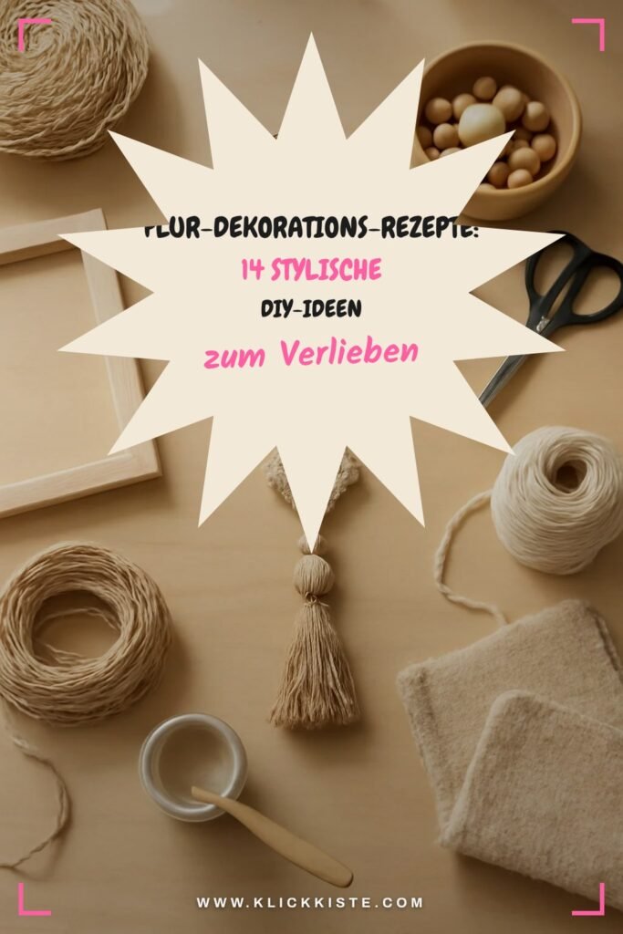 Flur-Dekorations-Rezepte: 14 stylische DIY-Ideen
