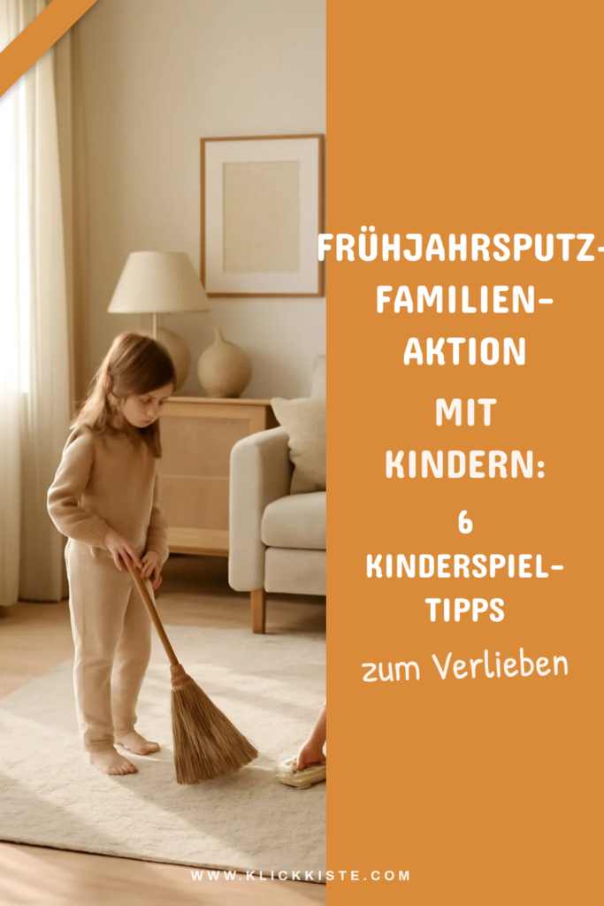 Frühjahrsputz-Familien-Aktion mit Kindern: 6 Kinderspiel-Tipps