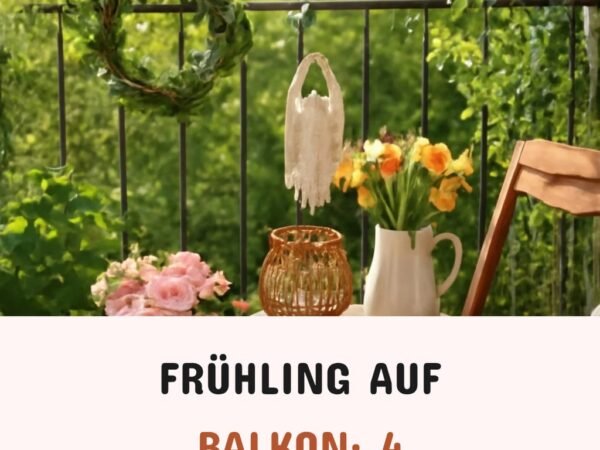 Frühling auf dem Balkon: 4 DIY-Deko-Ideen für einen neuen Start