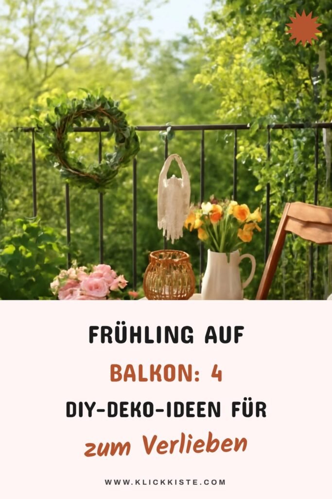 Frühling auf dem Balkon: 4 DIY-Deko-Ideen für einen neuen Start