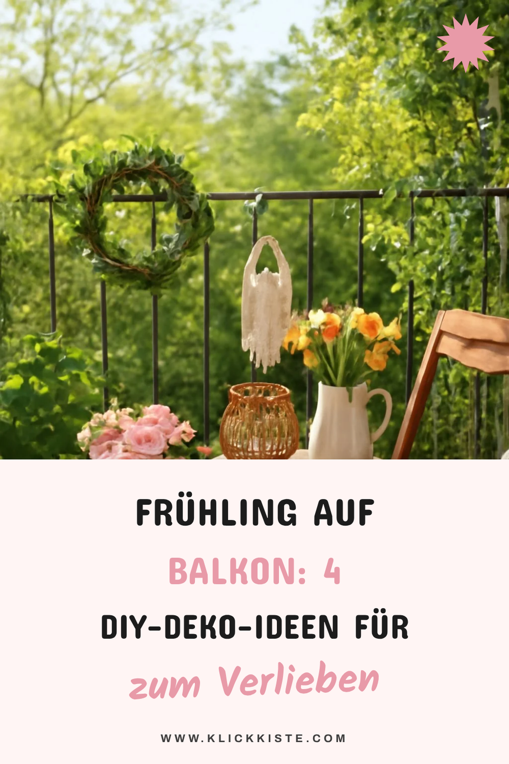 Frühling auf dem Balkon: 4 DIY-Deko-Ideen für einen neuen Start