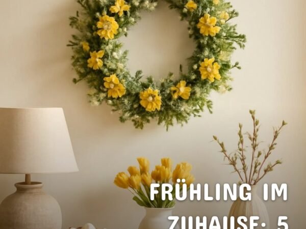 Frühling im Zuhause: 5 Cozy-Home-Deko-Ideen + DIY-Anleitungen