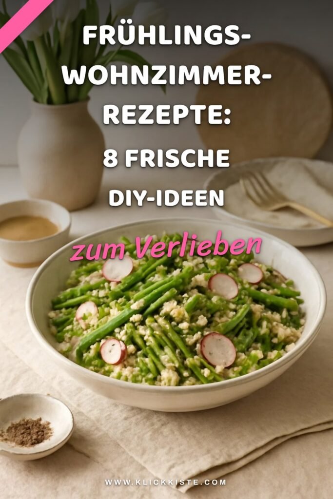 Frühlings-Wohnzimmer-Rezepte: 8 frische DIY-Ideen
