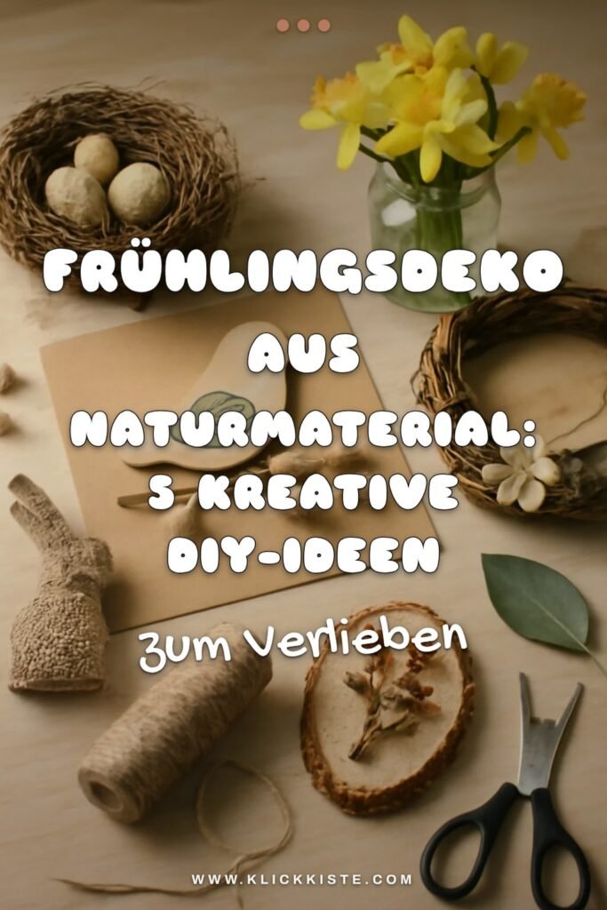 Frühlingsdeko aus Naturmaterial: 5 kreative DIY-Ideen