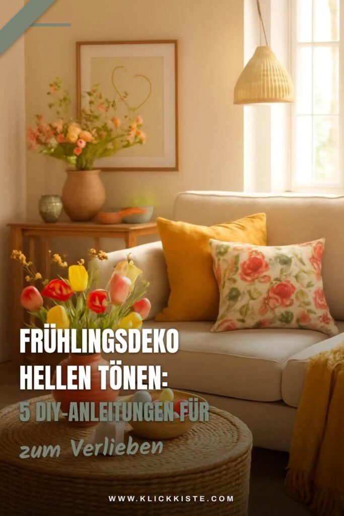 Frühlingsdeko in hellen Tönen: 5 DIY-Anleitungen für leuchtende Räume