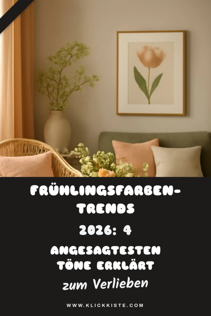 Frühlingsfarben-Trends 2026: Die 4 angesagtesten Töne erklärt