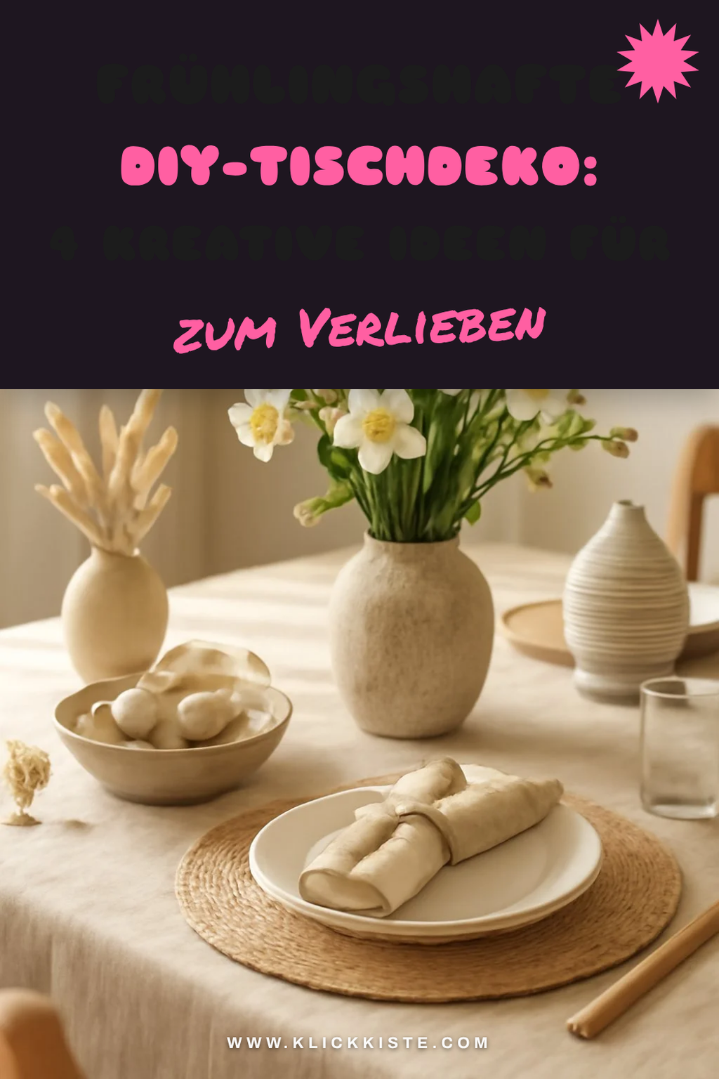 Frühlingshafte DIY-Tischdeko: 4 kreative Ideen für deine Feier