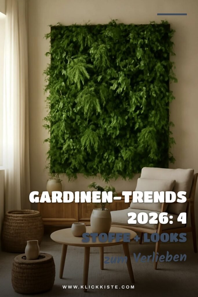 Gardinen-Trends 2026: 4 Stoffe + Looks im Überblick