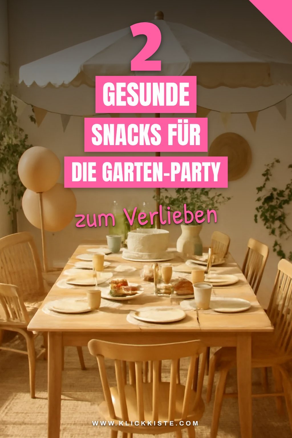 Leckere Snacks für die kleinen Gäste