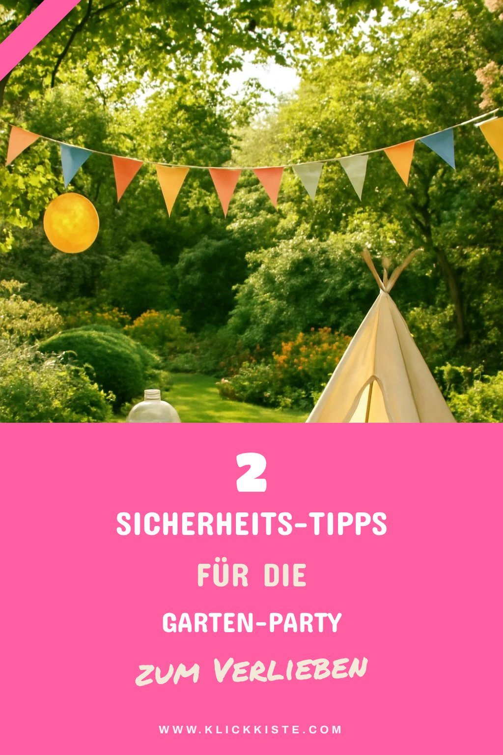 Sicherheitsmaßnahmen für die Garten-Party