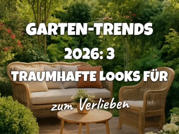 Garten-Trends 2026: 3 traumhafte Looks für deine Terrasse