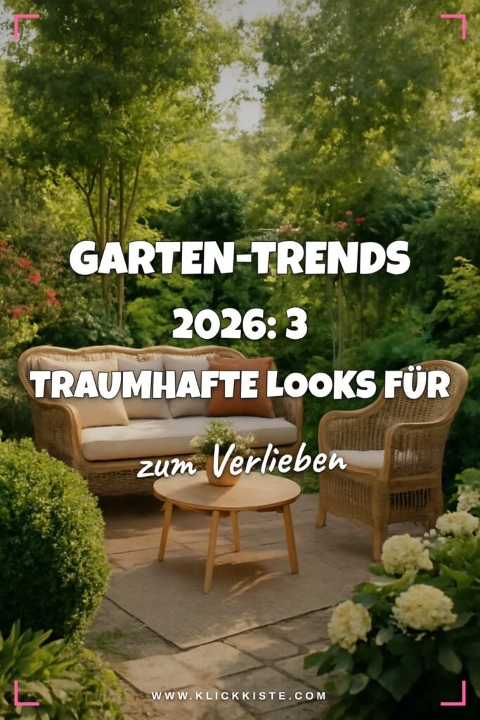 Garten-Trends 2026: 3 traumhafte Looks für deine Terrasse