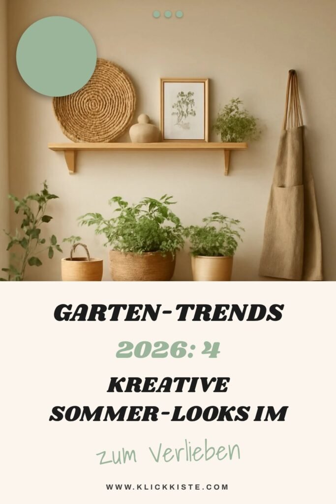 Garten-Trends 2026: 4 kreative Sommer-Looks im Überblick