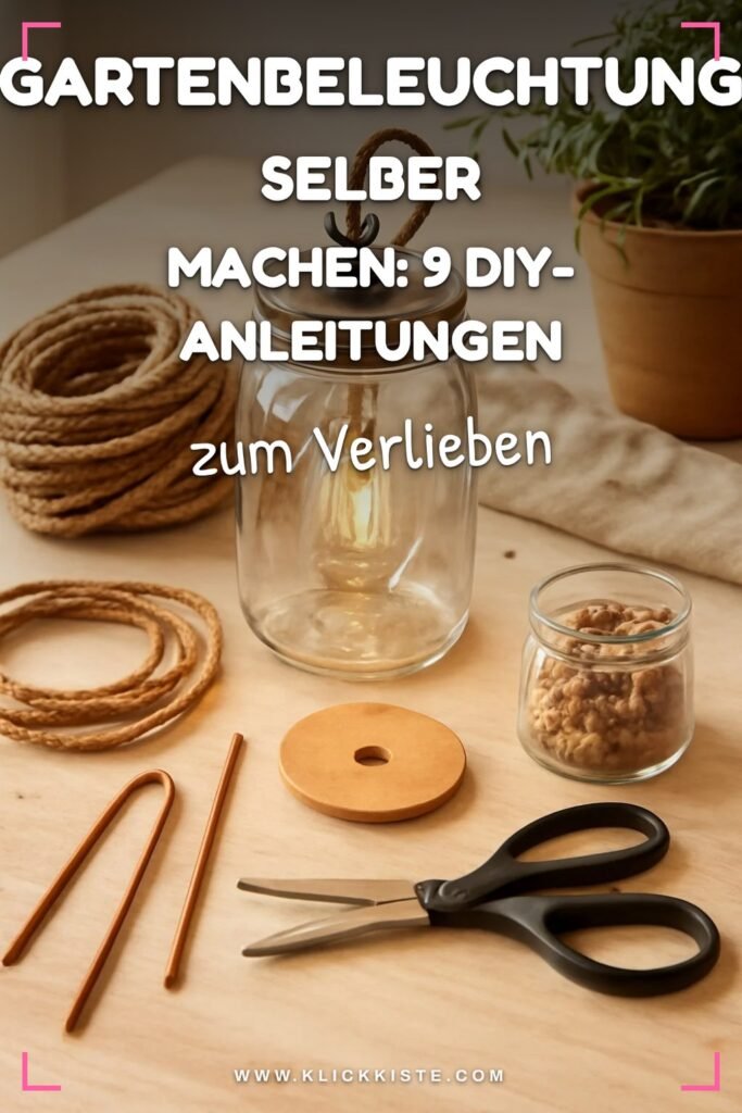 Gartenbeleuchtung selber machen: 9 DIY-Anleitungen