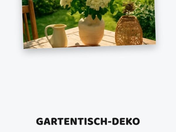 Gartentisch-Deko selber machen: 6 einfache DIY-Ideen