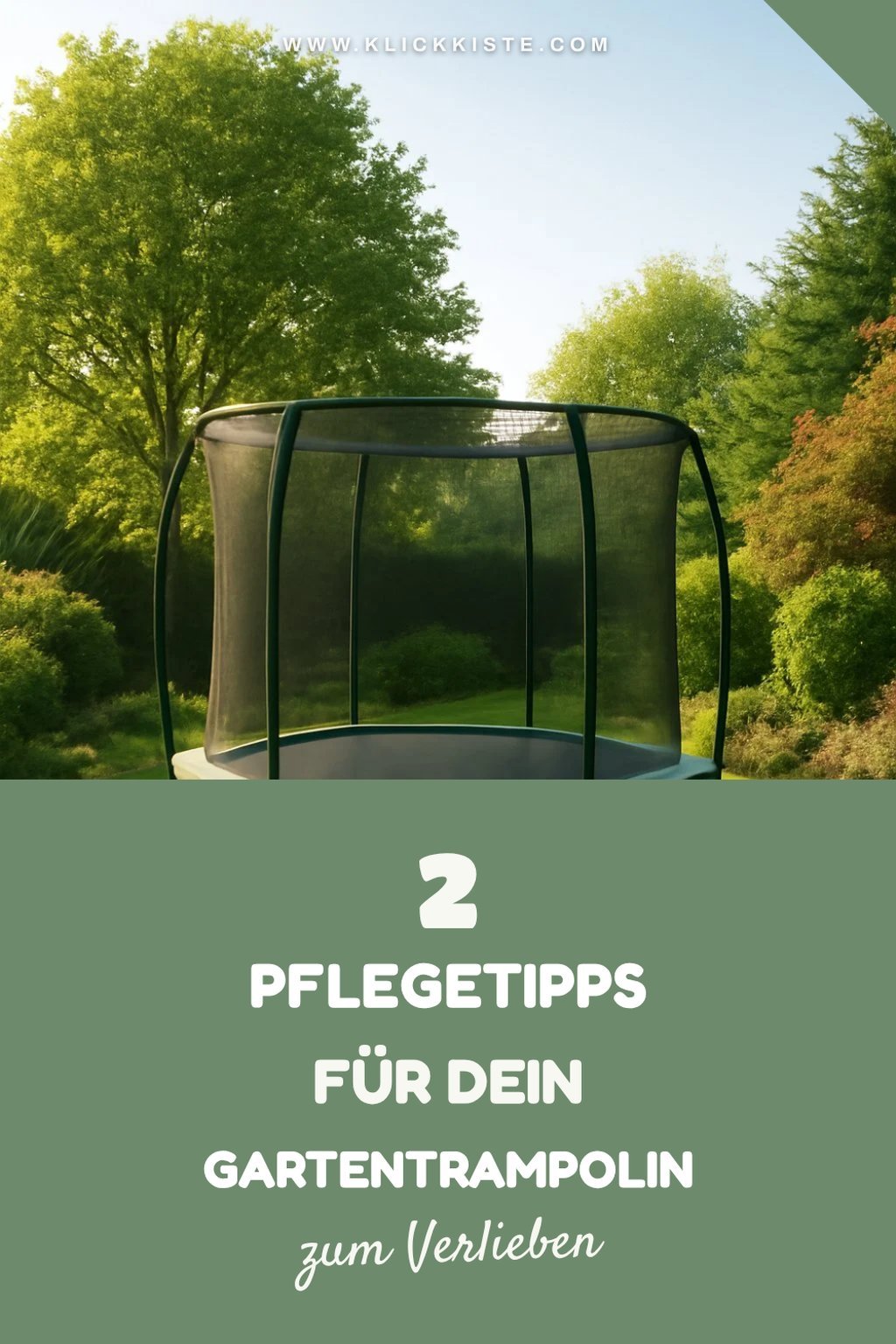 So pflegst du dein Gartentrampolin richtig