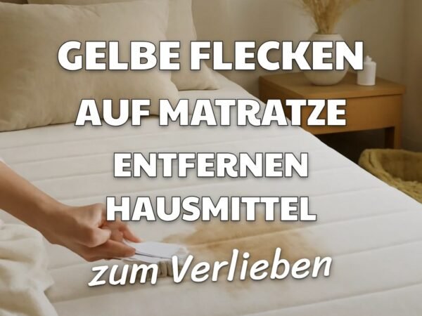 Gelbe Flecken auf Matratze Entfernen Hausmittel: Die besten Tipps & Hausmittel