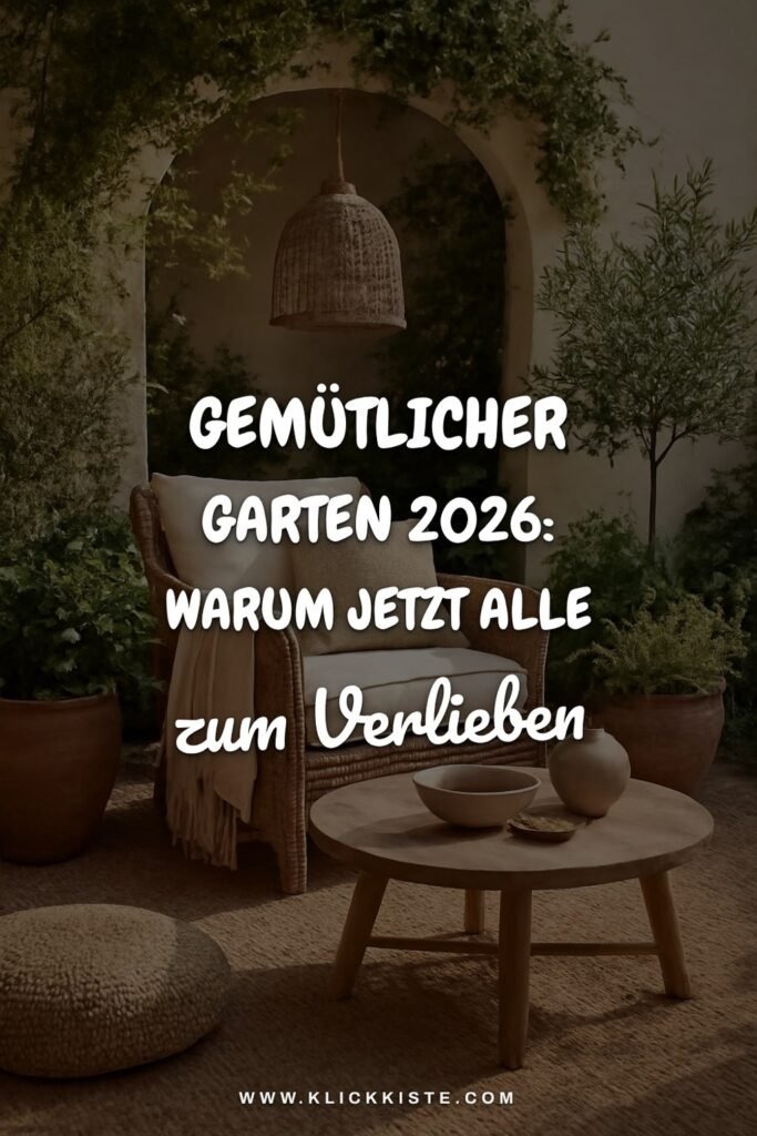 Gemütlicher Garten 2026: Warum jetzt alle auf diesen Trend setzen