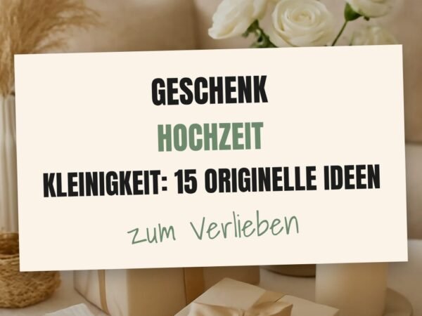Geschenk Hochzeit Kleinigkeit: 15 originelle Ideen für 2026