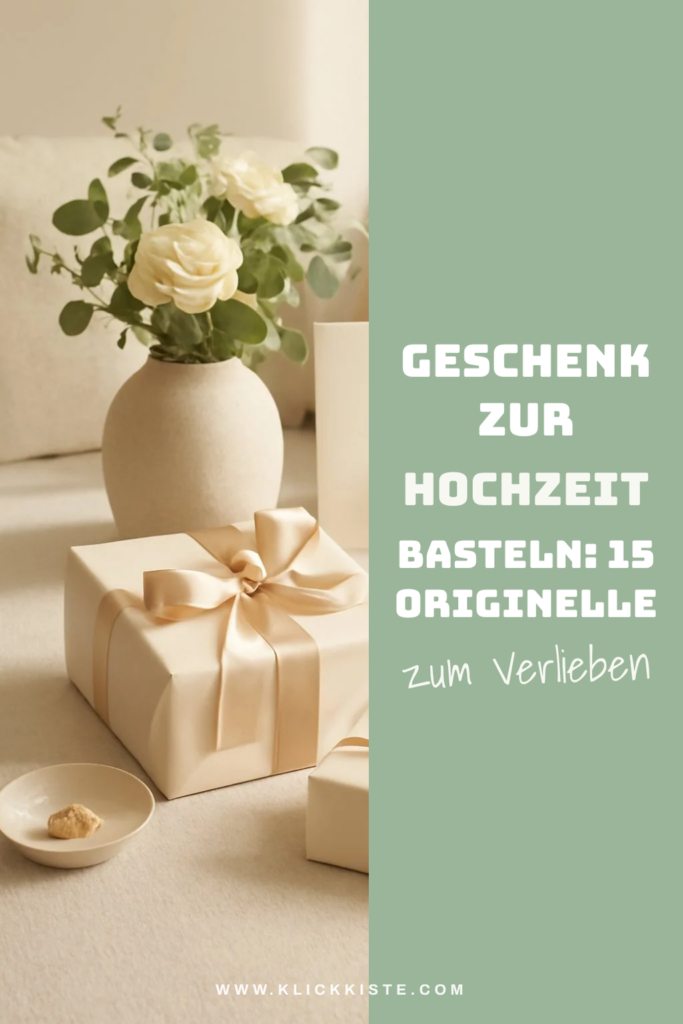 Geschenk zur Hochzeit Basteln: 15 originelle Ideen für 2026