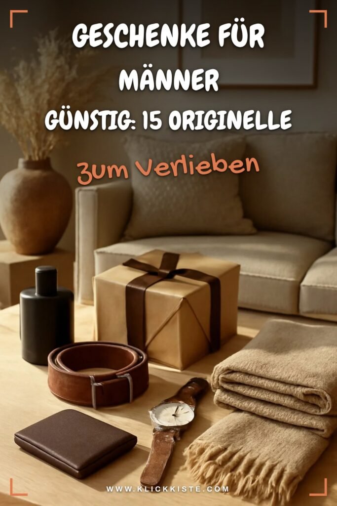 Geschenke für Männer Günstig: 15 originelle Ideen für 2026
