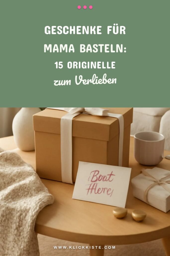 Geschenke für Mama Basteln: 15 originelle Ideen für 2026
