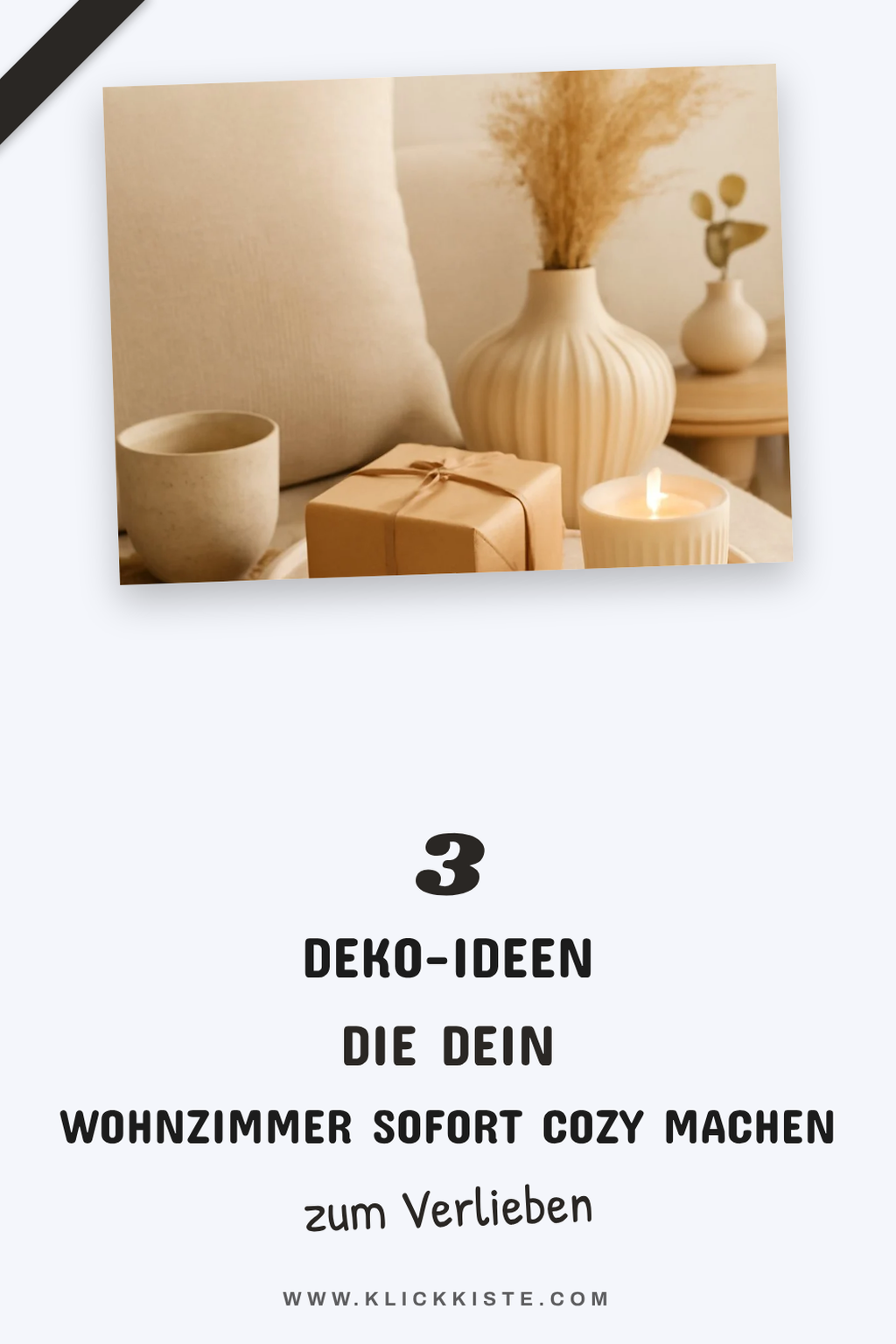 Gemütliche Deko für das Wohnzimmer