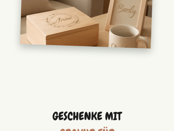 Geschenke mit Gravur für Frauen: 15 originelle Ideen für 2026