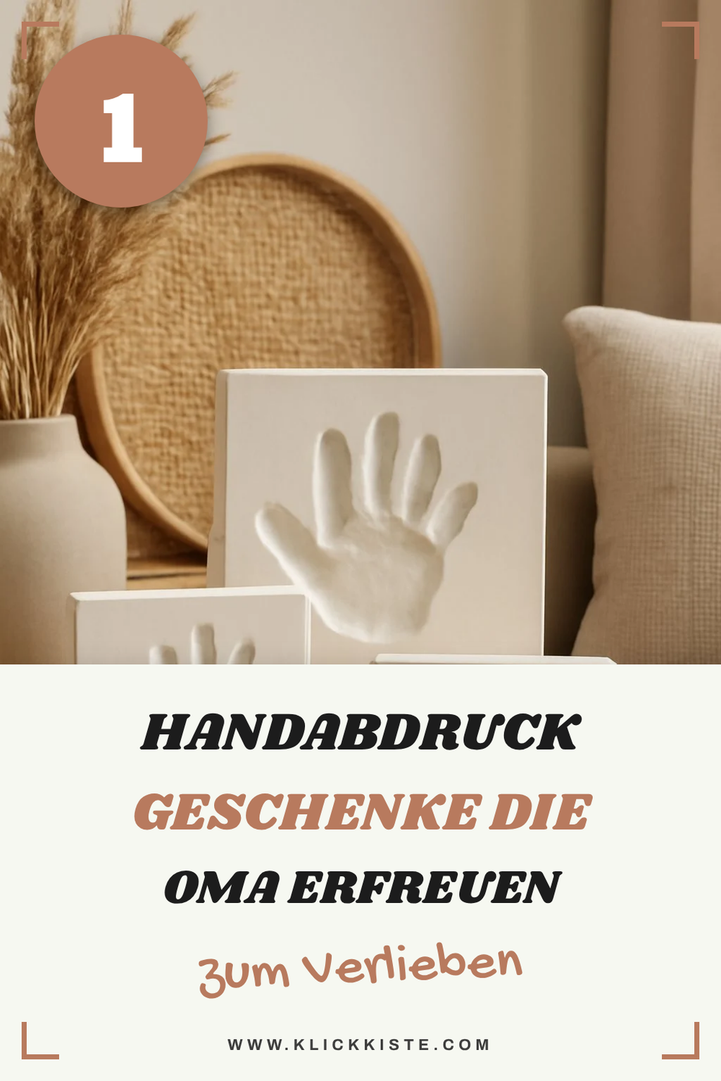 Diese 3 Handabdruck Geschenke werden Oma begeistern