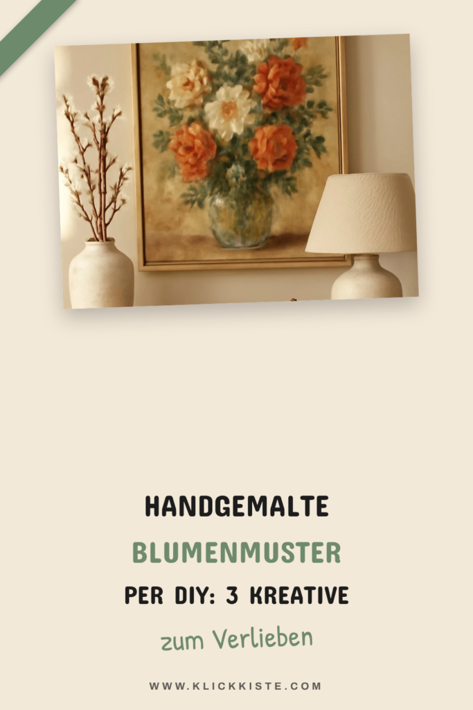 Handgemalte Blumenmuster per DIY: 3 kreative Ideen für Zuhause