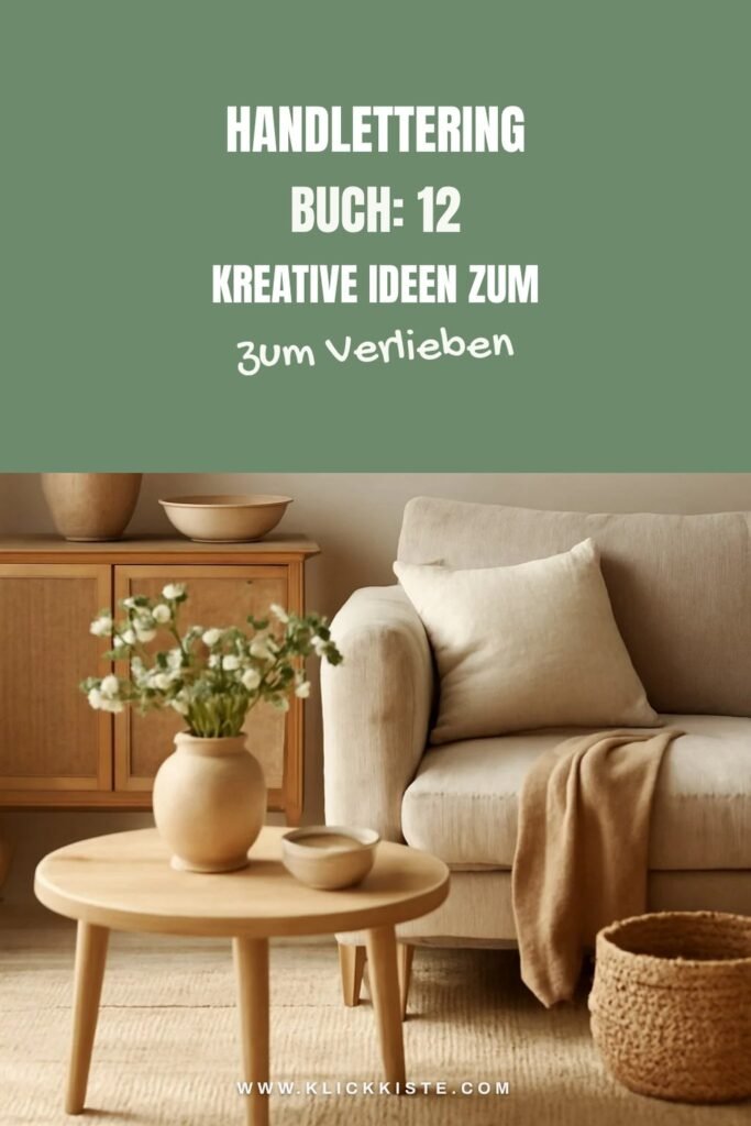 Handlettering Buch: 12 kreative Ideen zum Selbermachen