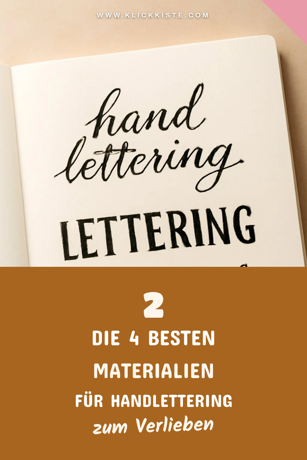 Die besten Materialien für Handlettering Buchstaben