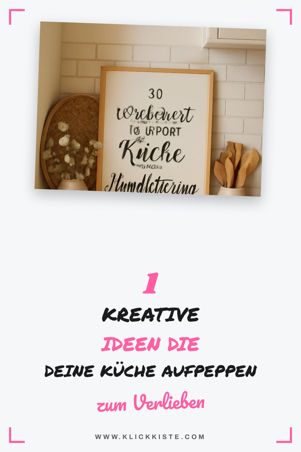 So verschönerst du deine Küche mit Handlettering