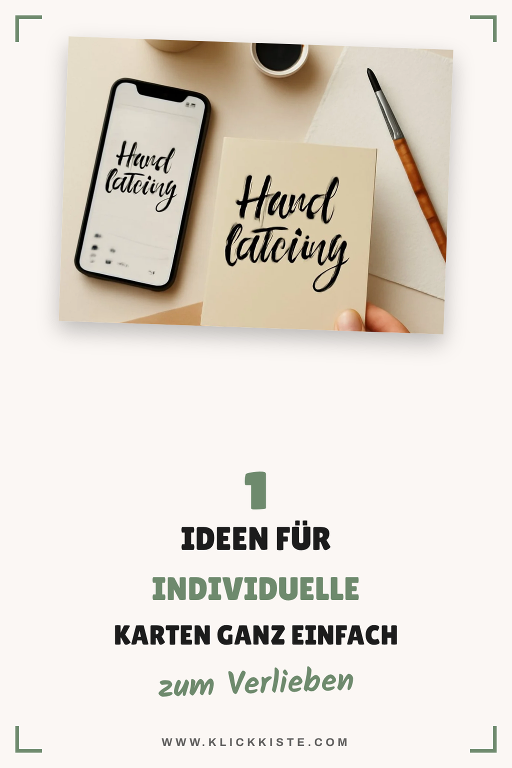 So gestaltest du persönliche Karten mit Handlettering