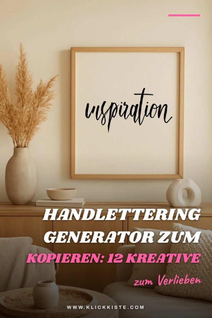 Handlettering Generator zum Kopieren: 12 kreative Ideen zum Selbermachen