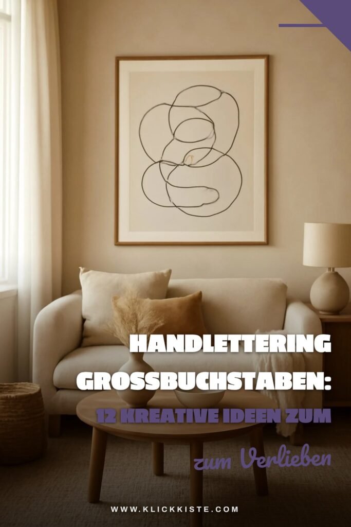 Handlettering Großbuchstaben: 12 kreative Ideen zum Selbermachen
