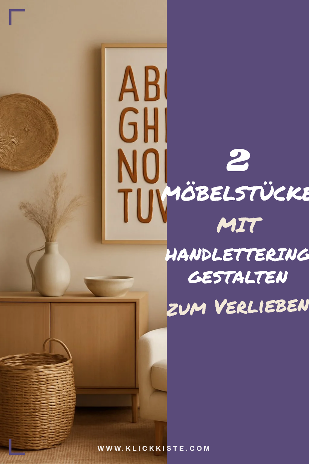 Kreative Handlettering Ideen für deine Möbel