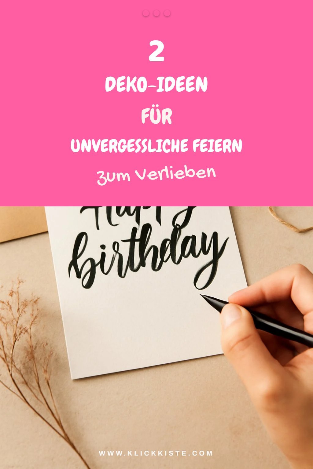 Kreative Dekoideen für Geburtstagsfeiern
