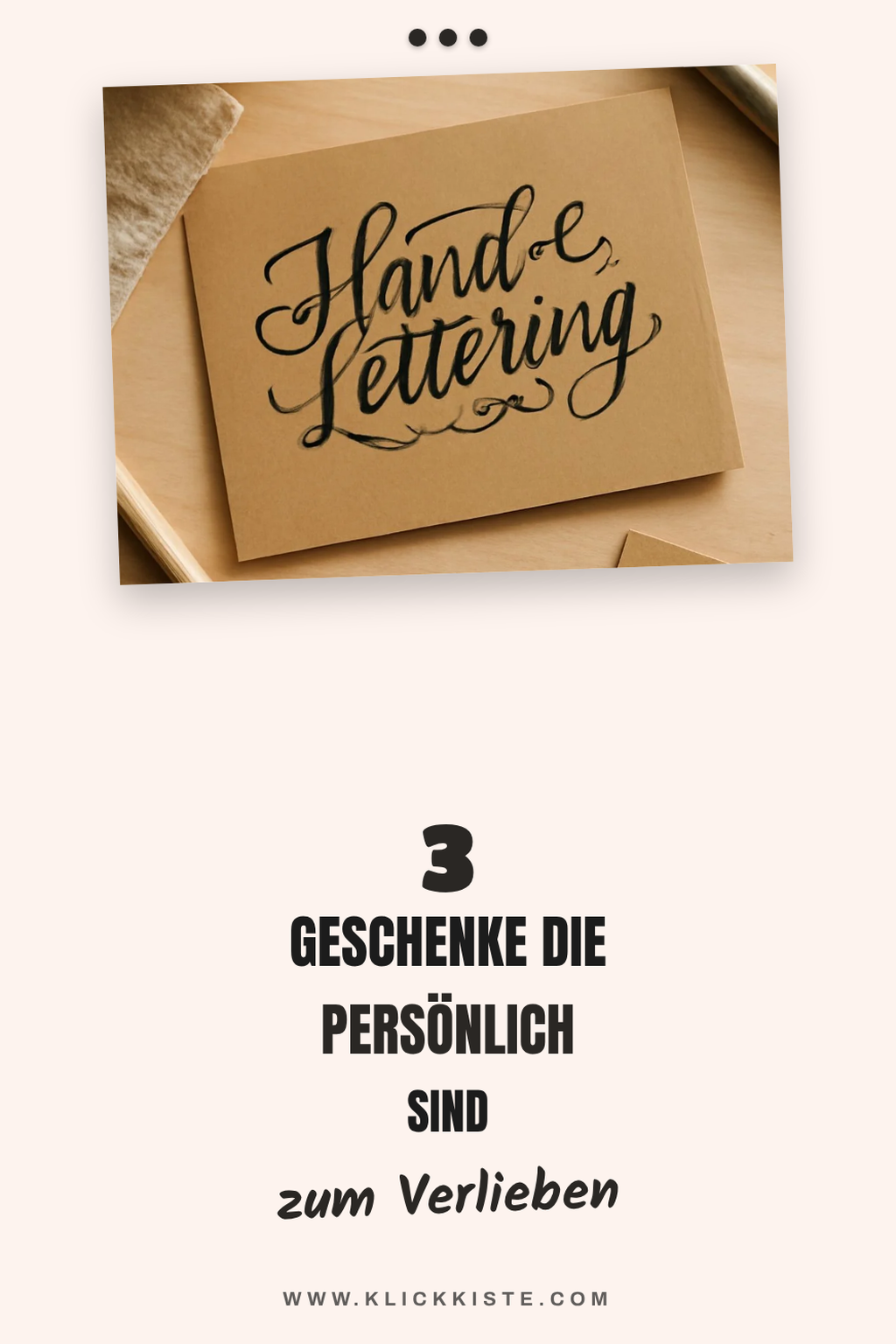 Kreative Geschenke mit Handlettering gestalten